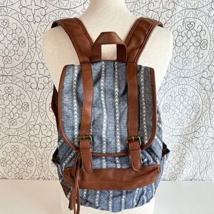 Madden Girl Backpack  Denim Chambray Vegan‎ Leather